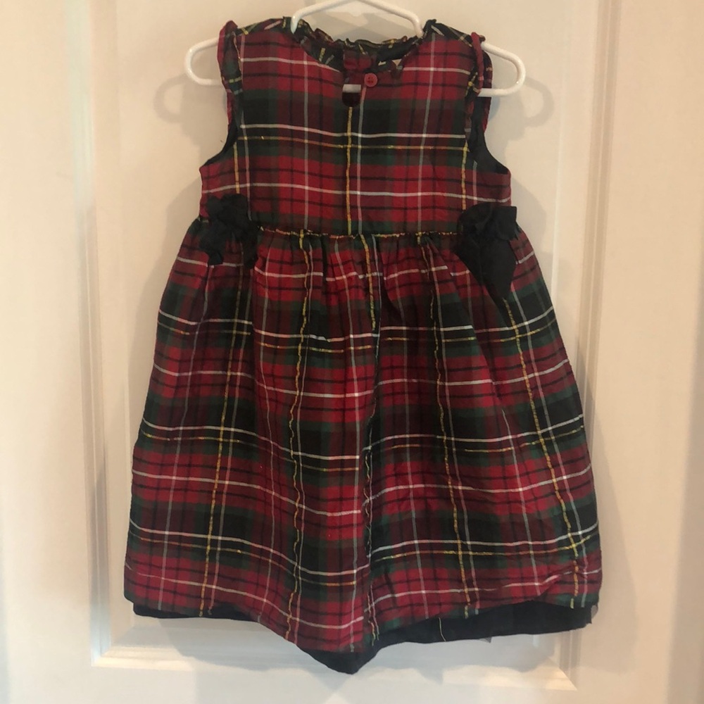 Janie and Jack size 2T silk Christmas dress